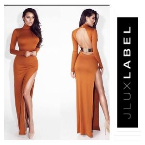NWT JLUXLABEL Gold Bar Dress